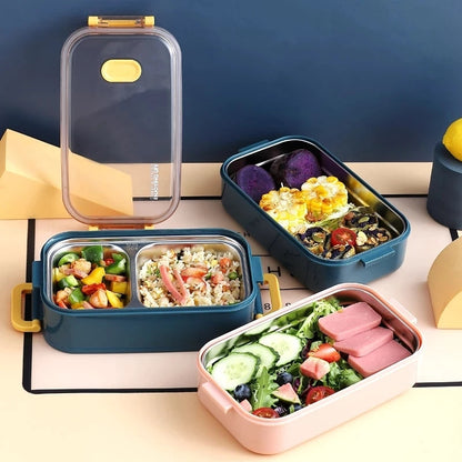 Thermal Insulated Lunch Box With Multiple Compartments