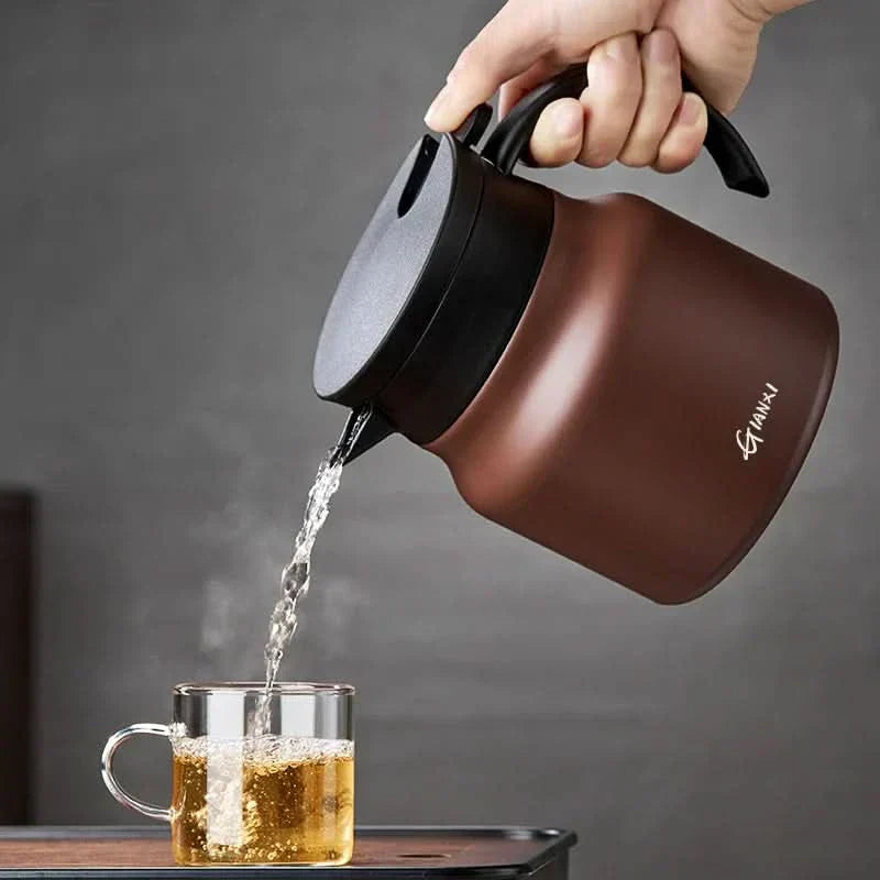 Thermal Tea Pot with Strainer - 800ml Stainless Steel