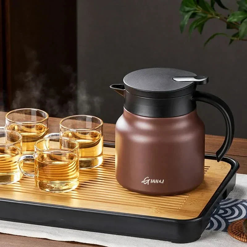 Thermal Tea Pot with Strainer - 800ml Stainless Steel