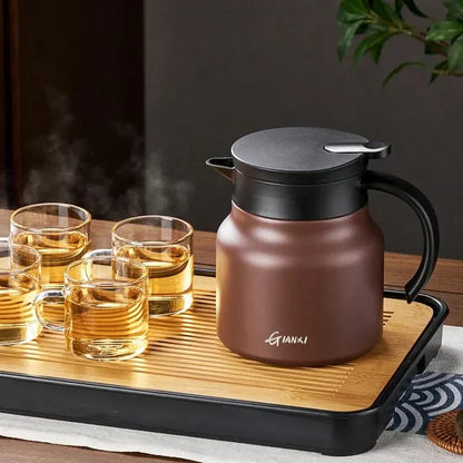 Thermal Tea Pot with Strainer - 800ml Stainless Steel