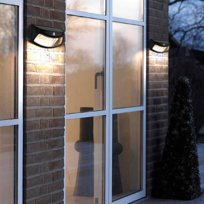 Automatic Motion Sensor Solar Powered Outdoor LED Wall Light