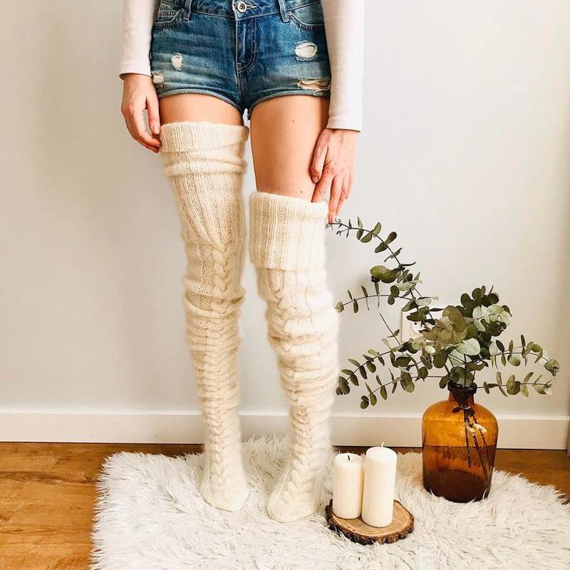 Cozy Thermal Knee High Knitted Winter Socks