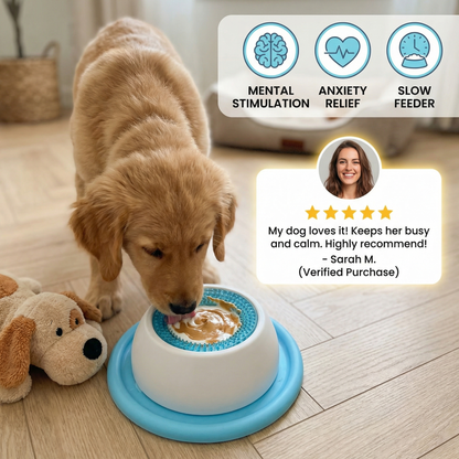 Fun Slow Feeder Dog Toy Interactive Treat Mat
