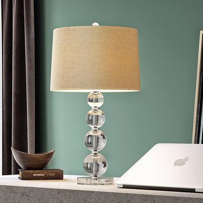 Clear Glass Ball Crystal Table Lamp