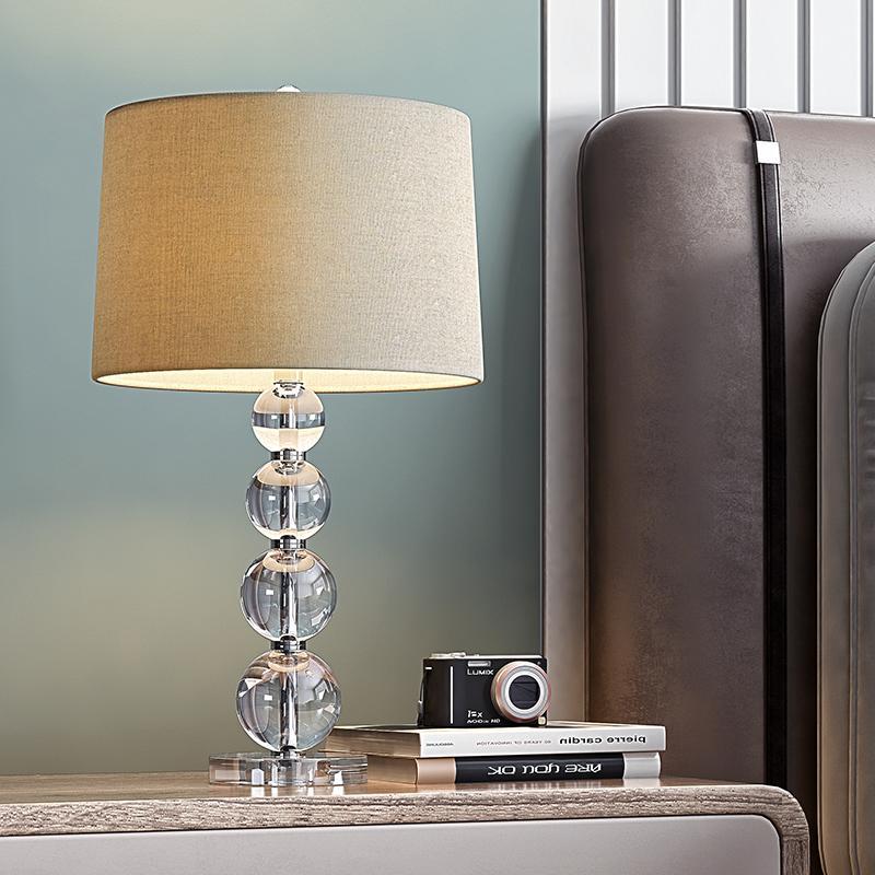 Clear Glass Ball Crystal Table Lamp