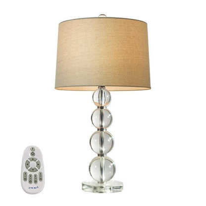 Clear Glass Ball Crystal Table Lamp