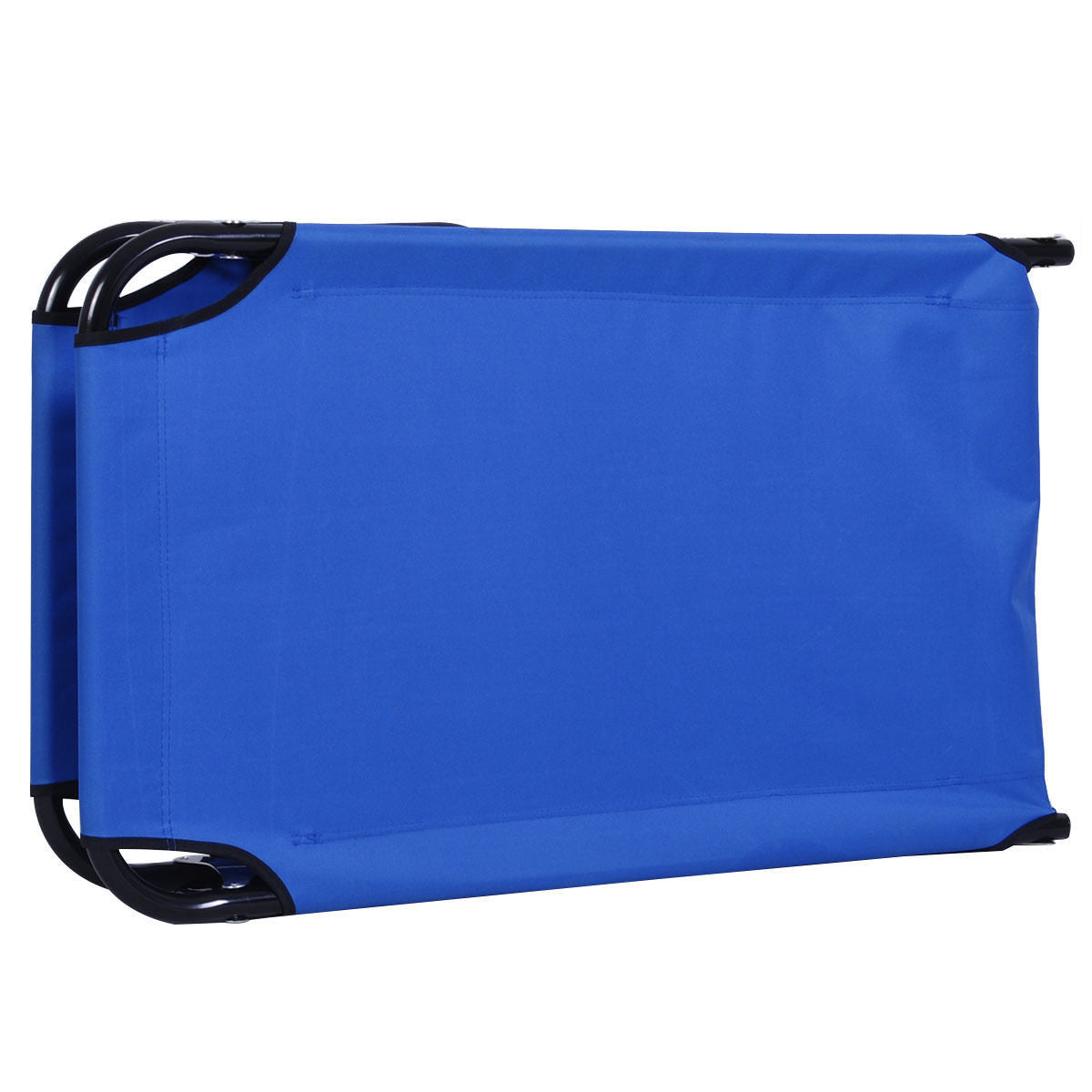Compact Lightweight Blue Collapsible Camping Bed