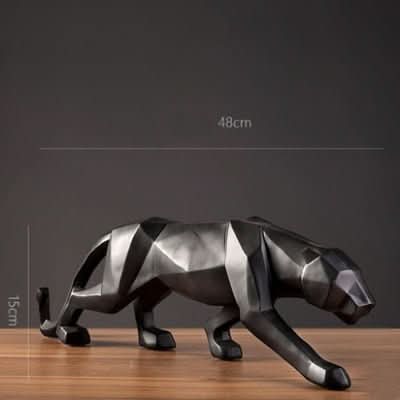 Stylish Resin Jaguar Statue for Living Room Decor - Cofik