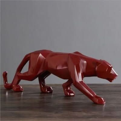 Stylish Resin Jaguar Statue for Living Room Decor