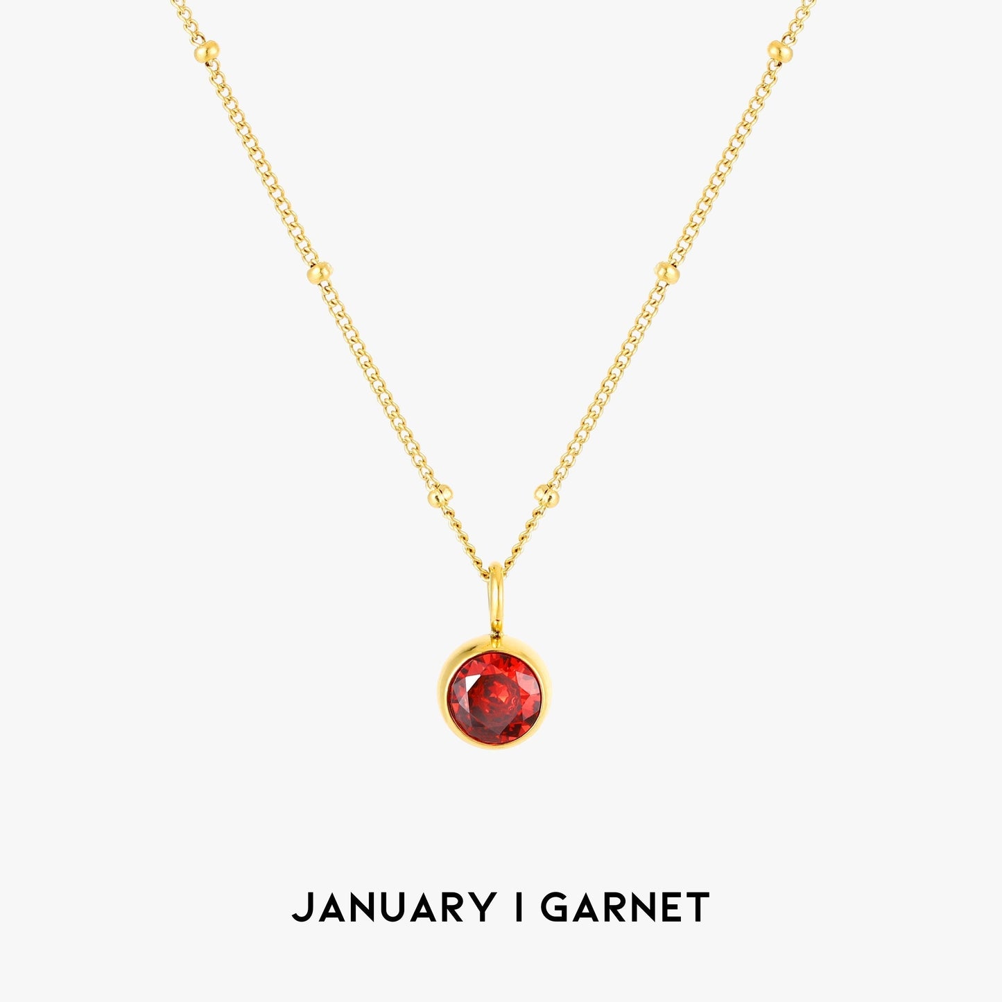 Gemstone Personalized Chain Necklace - Cofik