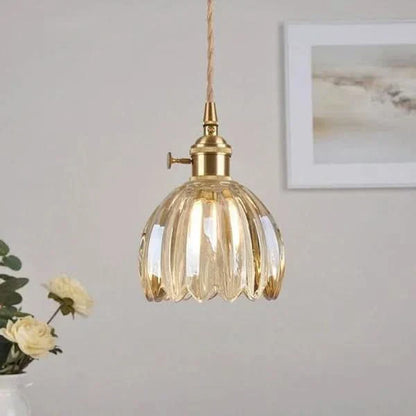 Stunning Oriental Glass Drop Lamp
