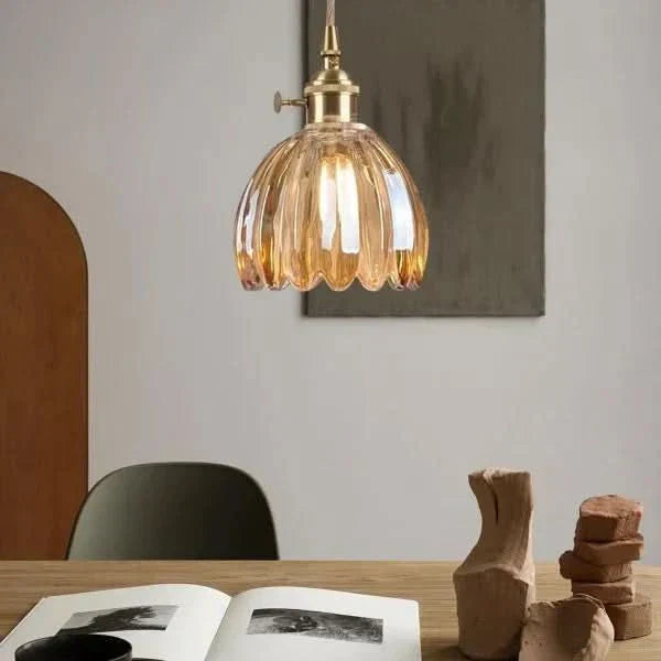 Stunning Oriental Glass Drop Lamp