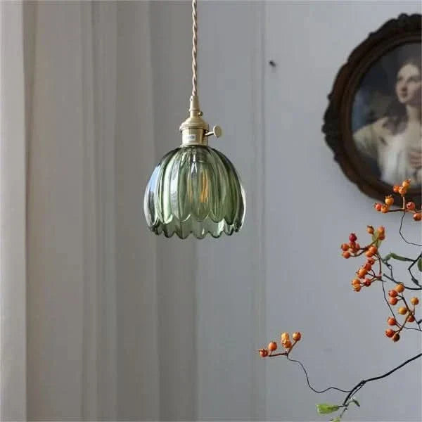 Stunning Oriental Glass Drop Lamp - Cofik