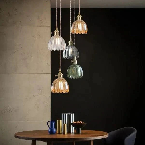 Stunning Oriental Glass Drop Lamp