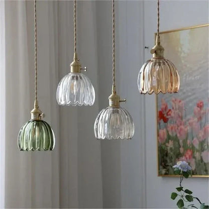 Stunning Oriental Glass Drop Lamp