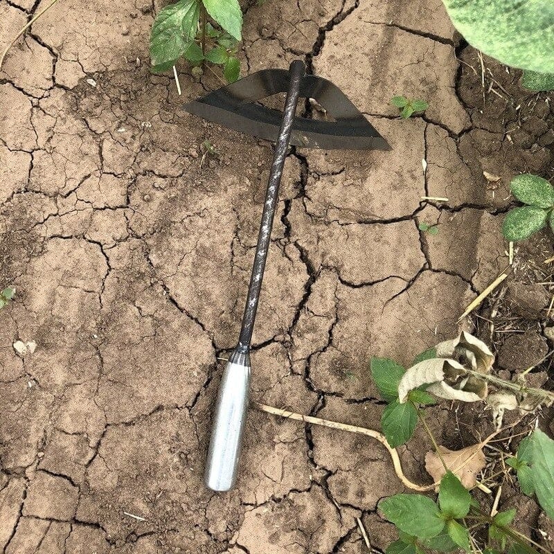 Heavy Duty Garden Hoe with Sharp Steel Blade - Cofik