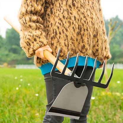 Pro Garden 2-in-1 Rake Hoe Tool - Cofik