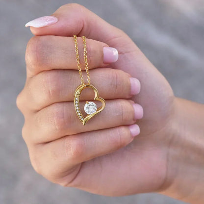 Romantic Heart Diamond Necklace for Women