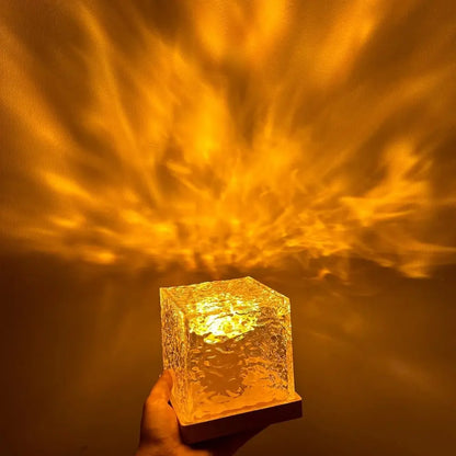Glass Cube Desk Lamp Soft Lighting - Cofik