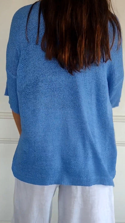 Soft V-Neck Knitted Sweater