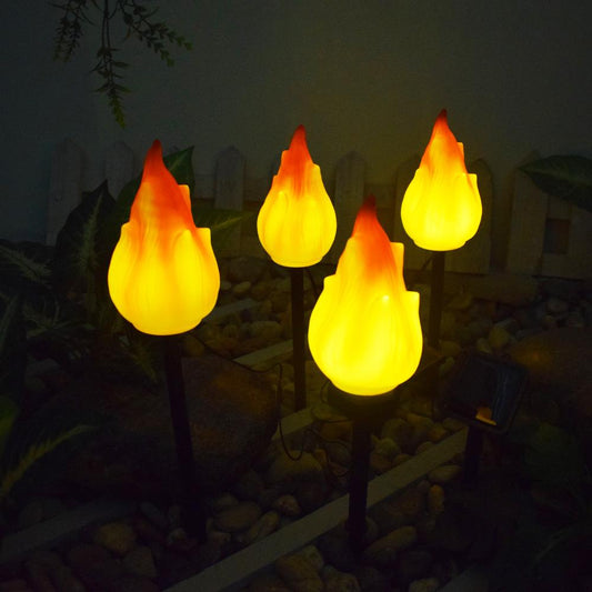 Bright Solar Flame Torch Lights for Garden Patio - Cofik