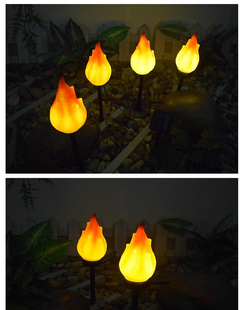 Bright Solar Flame Torch Lights for Garden Patio