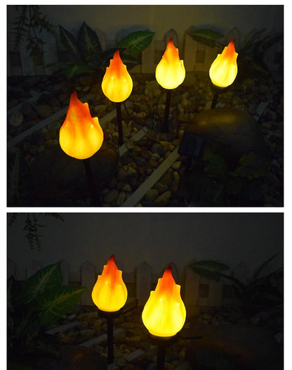 Bright Solar Flame Torch Lights for Garden Patio