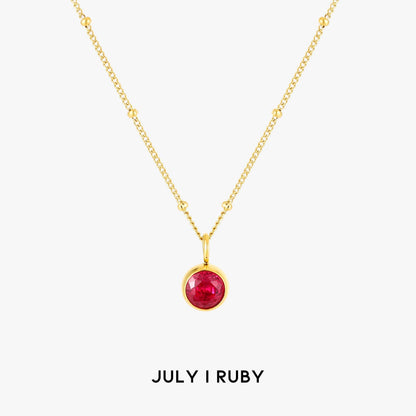 Gemstone Personalized Chain Necklace