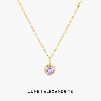 Gemstone Personalized Chain Necklace