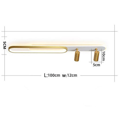 Sleek LED Rectangle Ceiling Mount Light Fixture