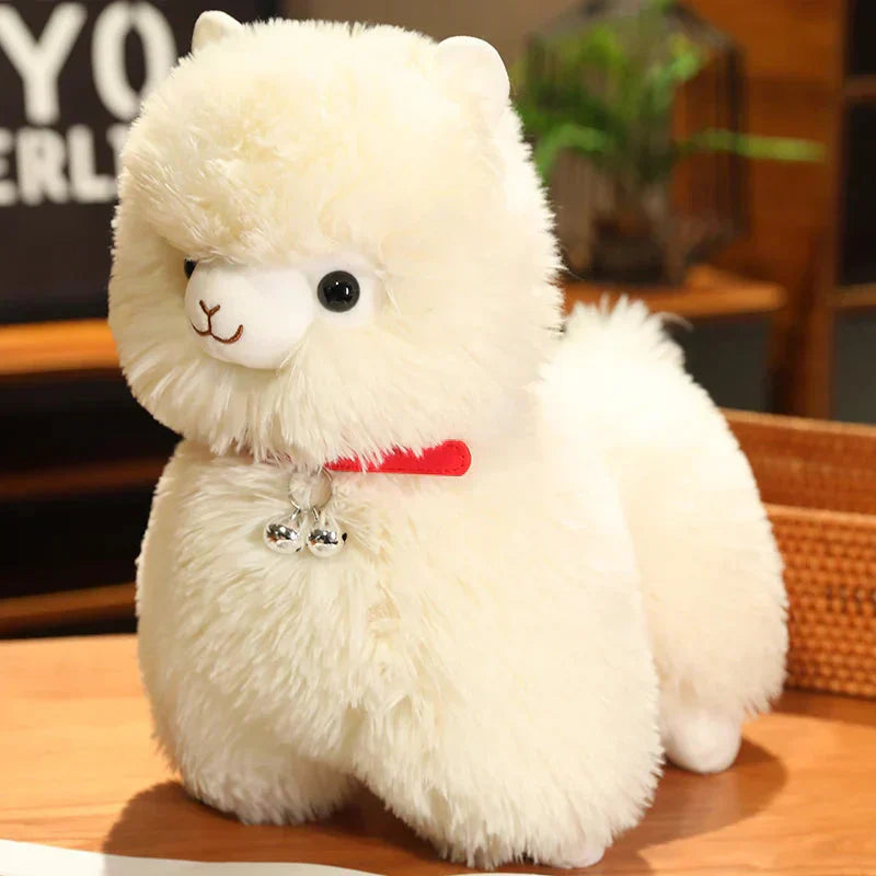 Soft Cuddly Llama Plush Toys with Sounding Bell
