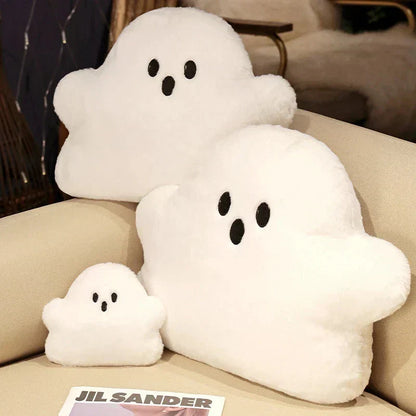 Soft White Fluffy Plush Pillow