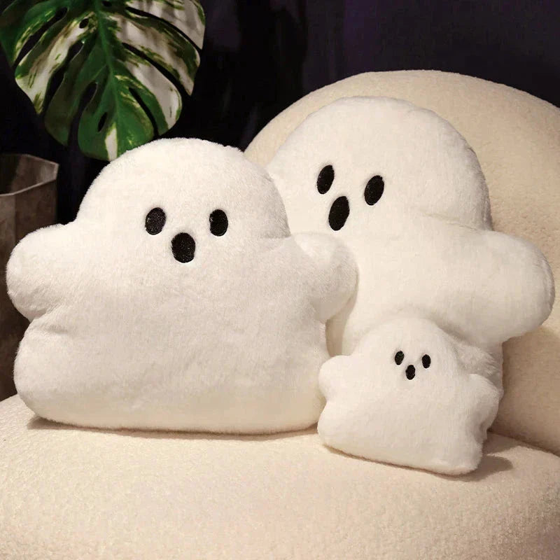 Soft White Fluffy Plush Pillow