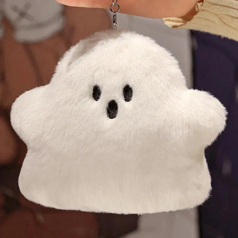 Soft White Fluffy Plush Pillow