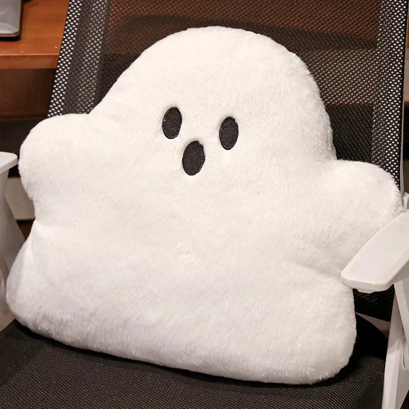 Soft White Fluffy Plush Pillow