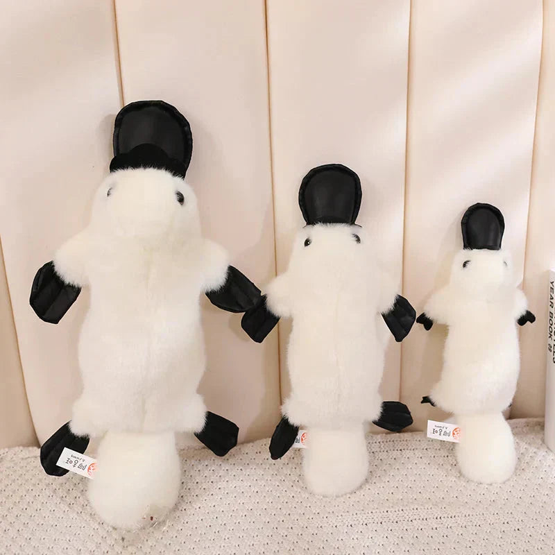 Cute Soft Brown White Platypus Plush Toy