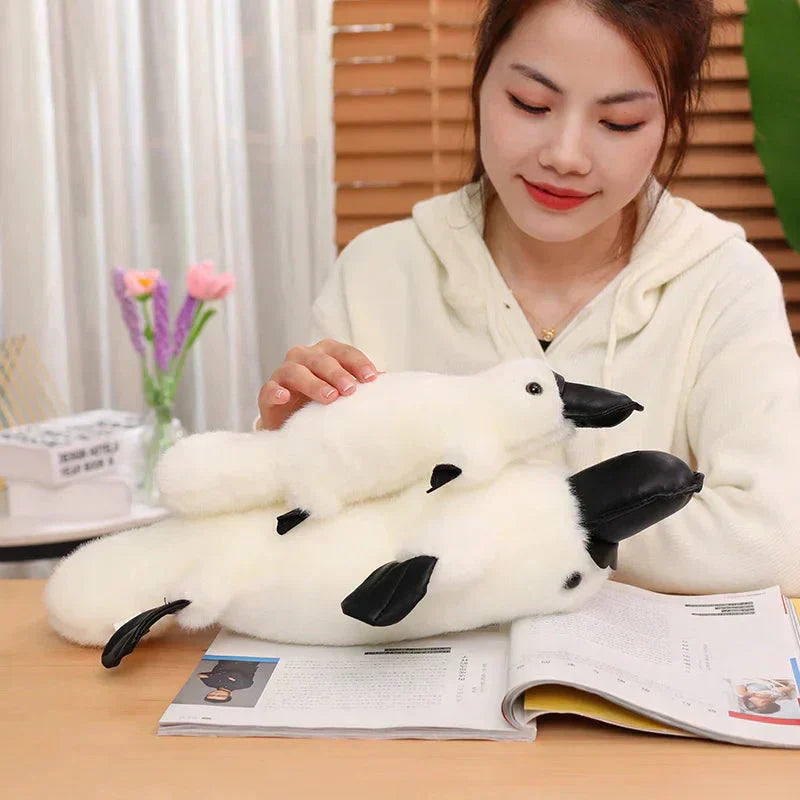 Cute Soft Brown White Platypus Plush Toy