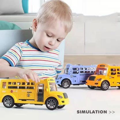 Kids' Educational School Bus Toy Car