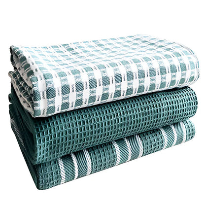 Absorbent Cotton Kitchen Towel Set