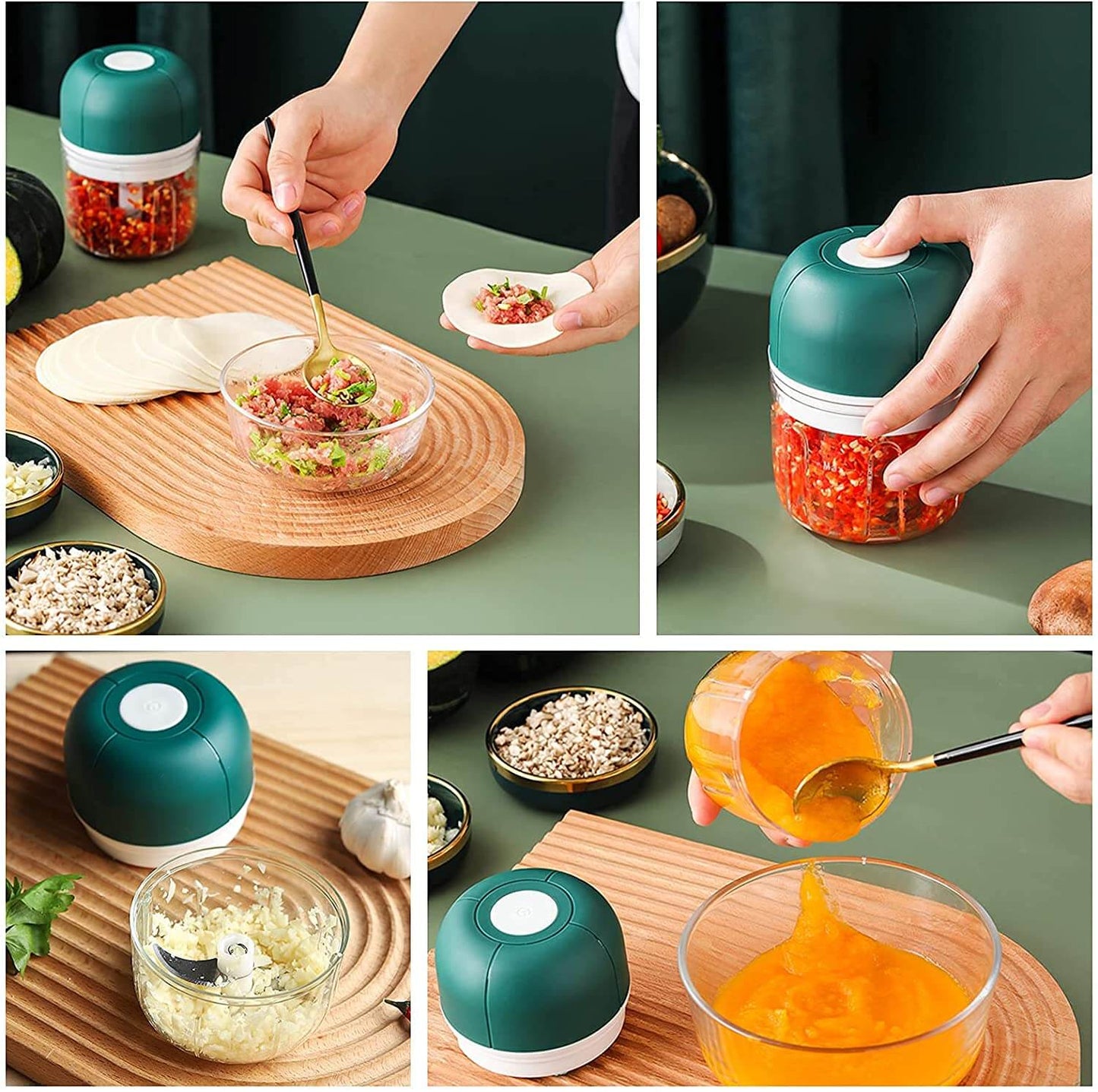 Easy Garlic Crusher - Rechargeable Compact Press