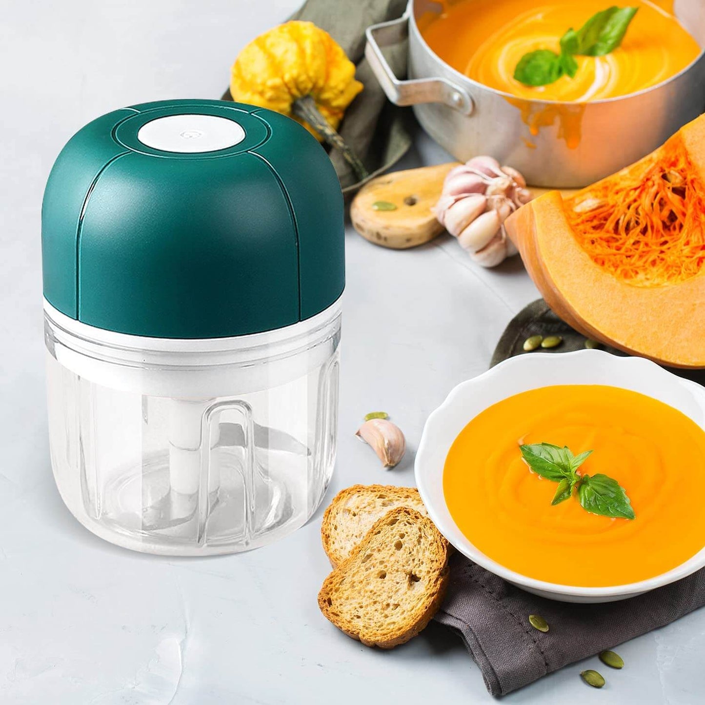 Easy Garlic Crusher - Rechargeable Compact Press