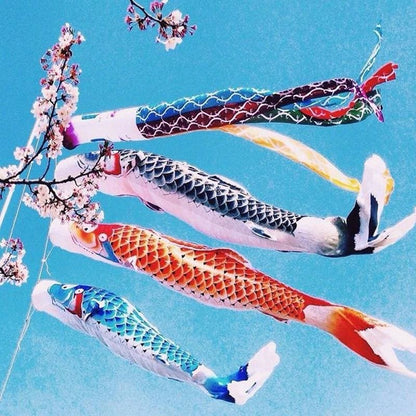 Colorful Japanese Carp Windsock Flag - Cofik