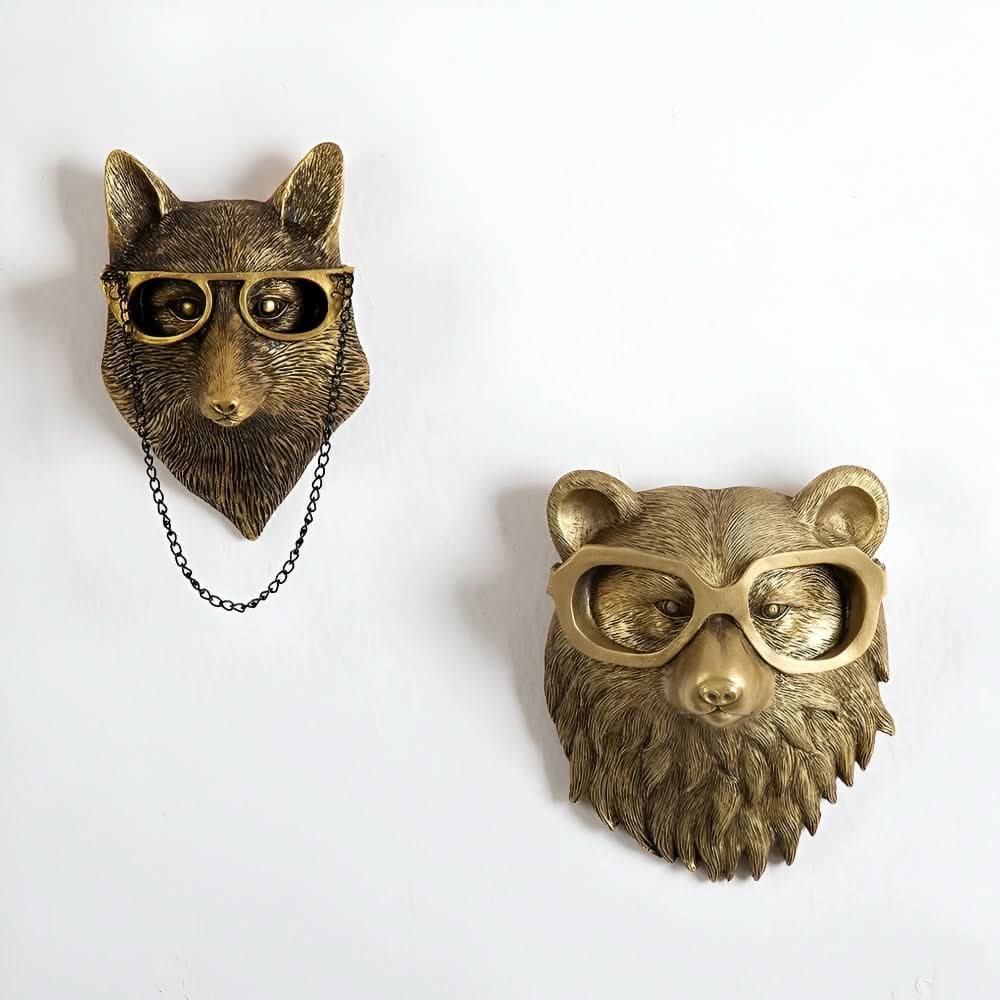 Unique Resin Animal Coat Hooks Decor