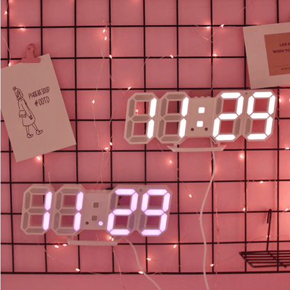 Modern 3D LED Alarm Clock Radio