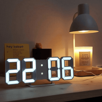 Modern 3D LED Alarm Clock Radio - Cofik
