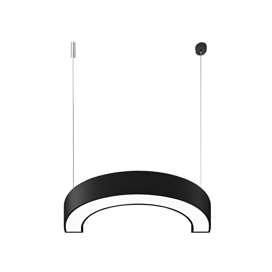 Modern Half Round LED Pendant Office Light