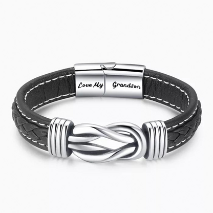 Genuine Brown Leather Wristband