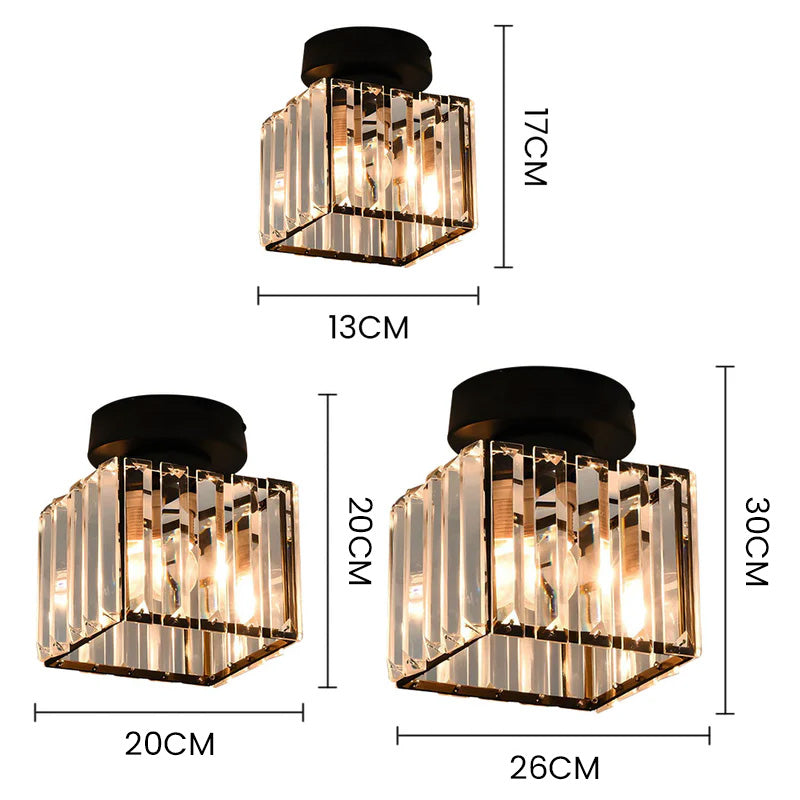 Luxurious Sparkling Crystal Ceiling Light