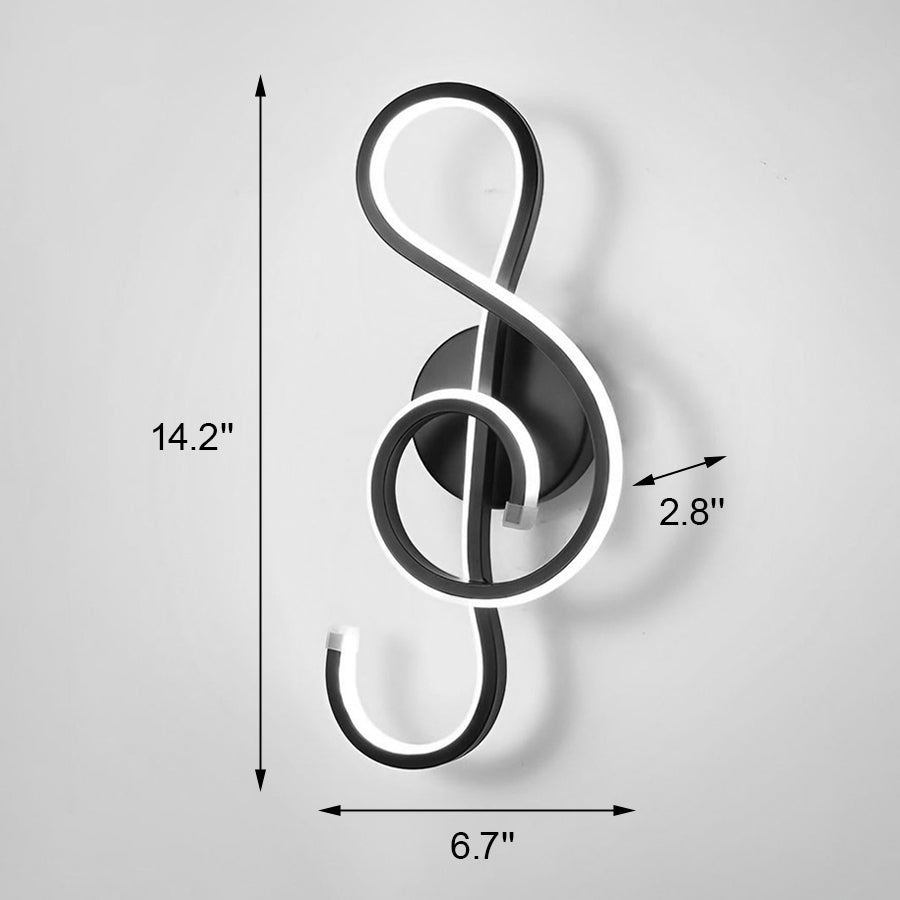 Contemporary Music Theme LED Wall Light