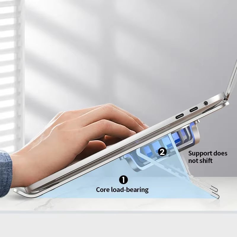 Portable Laptop Stand with Cooling Fans and Adjustable Height